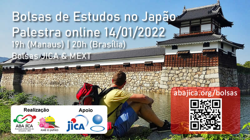 Bolsas de Estudos no Japão JICA & MEXT Palestra online 14/01/2022