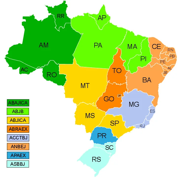 Associações JICA e jurisdições atualizada