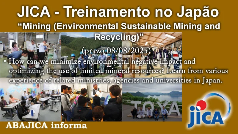 Treinamento no Japão JICA - "Mining (Environmental Sustainable Mining and Recycling)" (20)