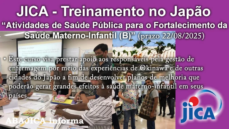 Treinamento no Japão JICA - "Atividades de Saúde Pública para o Fortalecimento da Saúde Materno-Infantil (B)" (8)