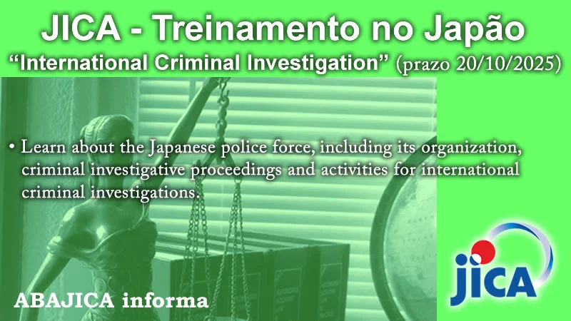 Treinamento no Japão JICA - "International Criminal Investigation" (3)